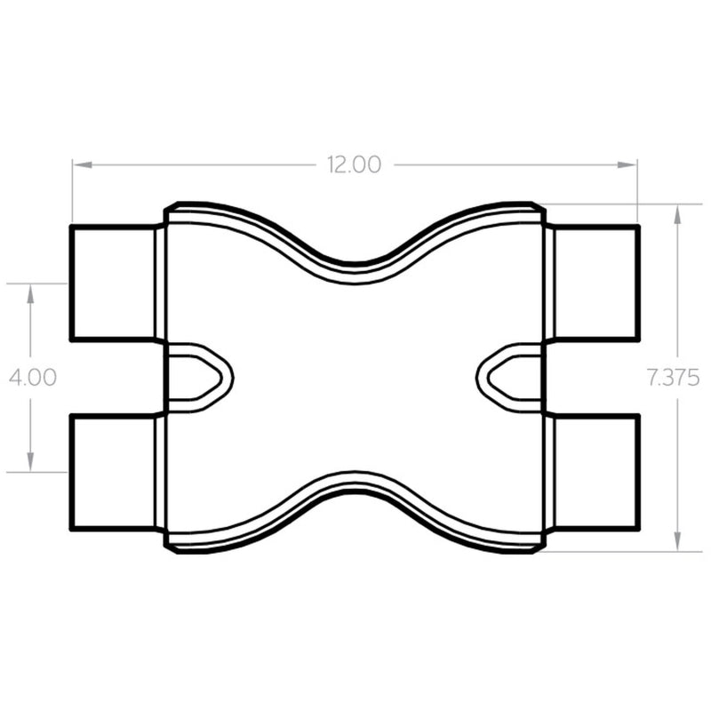 Load image into Gallery viewer, MagnaFlow Smooth Trans X 2.5/2.5 X 12 SS
