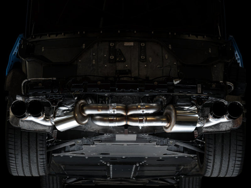 Load image into Gallery viewer, AWE Tuning 2020 Chevrolet Corvette (C8) Touring Edition Exhaust - Quad Diamond Black Tips
