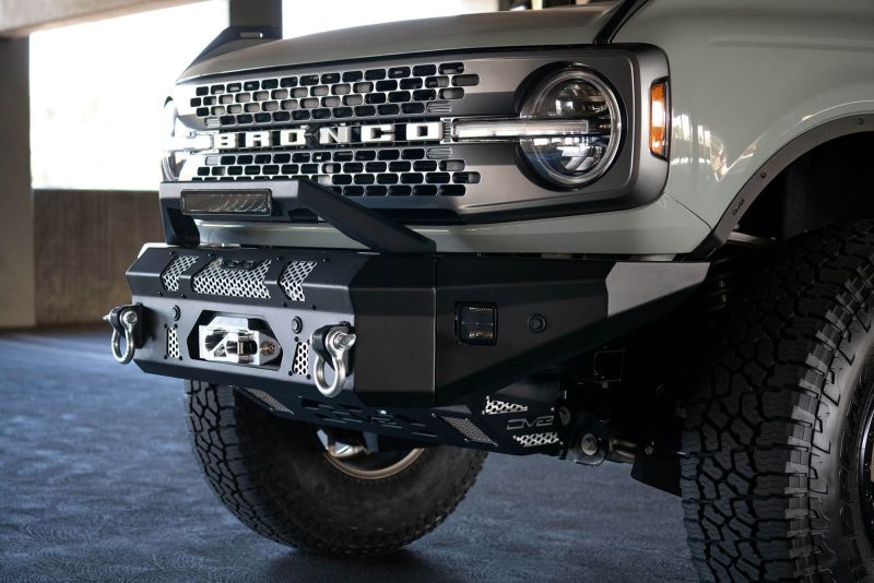 Load image into Gallery viewer, DV8 Offroad Bull Bar Add-On For DV8 Ford Bronco Bumpers - Fits 13in Elite Series Light Bar
