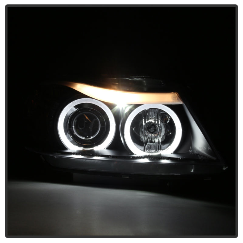 Load image into Gallery viewer, Spyder BMW E90 3-Series 06-08 Projector LED Halo Amber Reflctr Rplc Bulb Blk PRO-YD-BMWE9005-AM-BK

