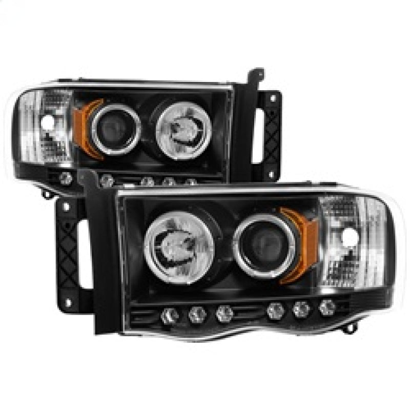Load image into Gallery viewer, Spyder Dodge Ram 1500 02-05/Ram 2500 03-05 Projector Headlights LED Halo LED Blk PRO-YD-DR02-HL-BK
