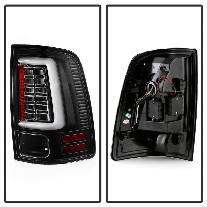 Load image into Gallery viewer, Spyder Dodge Ram 09-18 LED Tail Lights - All Black ALT-YD-DRAM09V2-LED-BKV2 (Incandescent Only)
