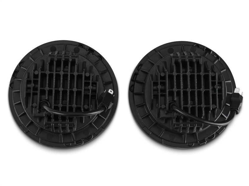 Load image into Gallery viewer, Raxiom 97-18 Jeep Wrangler TJ/JK Axial Series LED Daymaker Headlights- Black Housing (Clear Lens)
