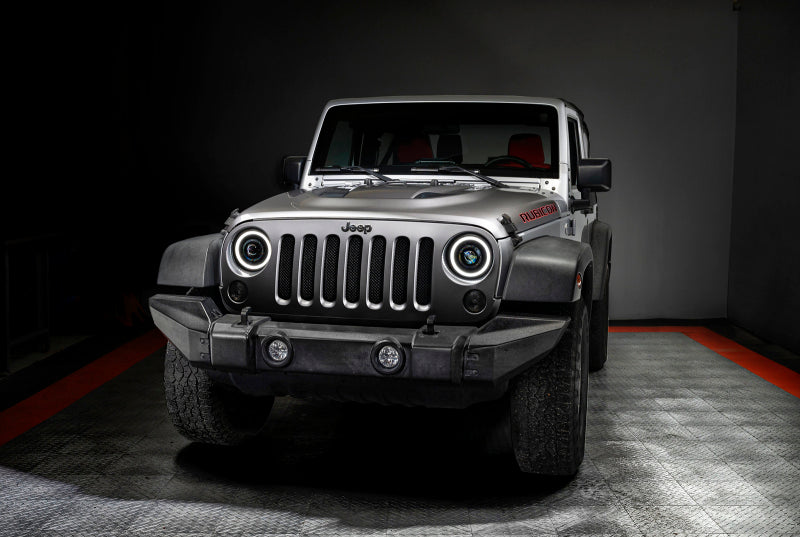 Load image into Gallery viewer, ORACLE Lighting 07-18 Jeep Wrangler JK Oculus 7in. Switchback Bi-LED Projector Headlights
