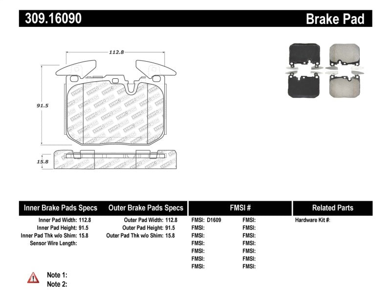 Load image into Gallery viewer, StopTech Performance Brake Pads
