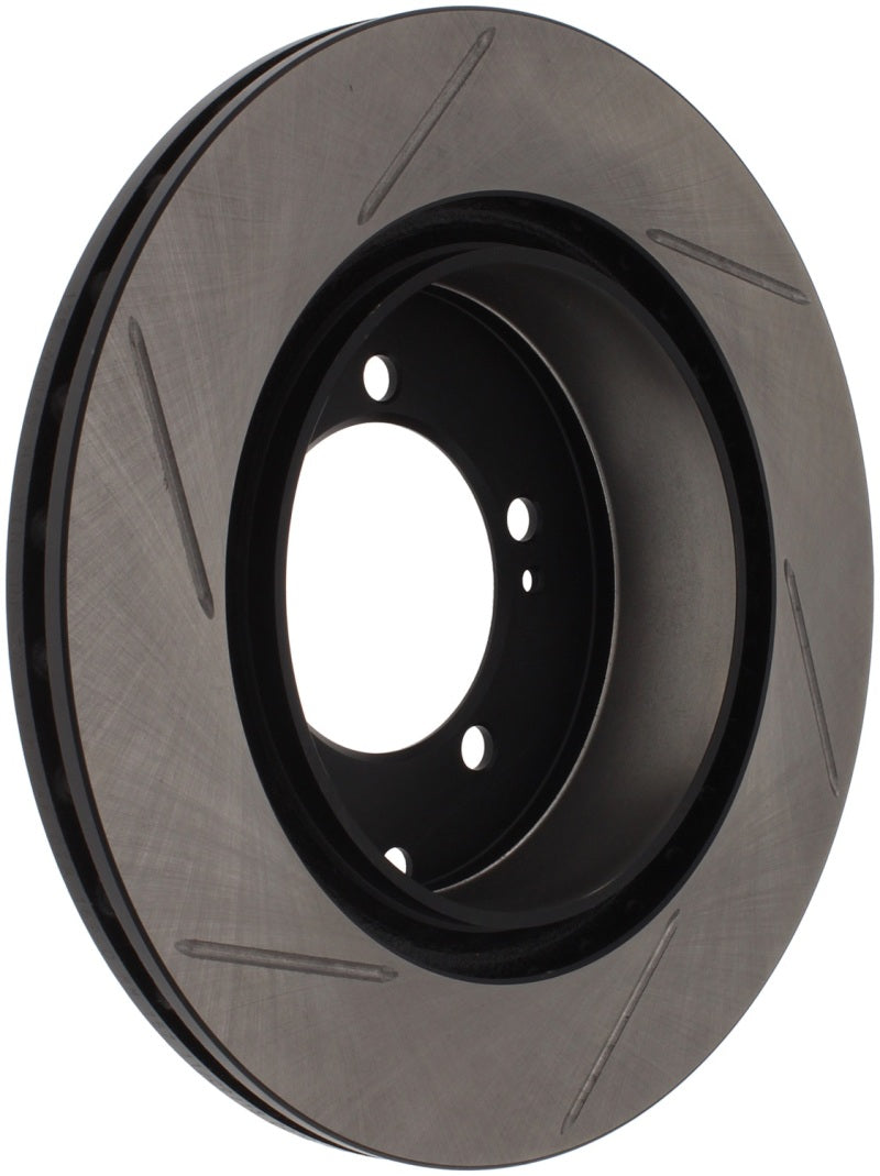 Load image into Gallery viewer, StopTech Power Slot 03-06 Evo 8 &amp; 9 Slotted Left Rear Rotor
