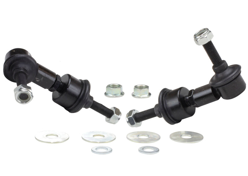 Load image into Gallery viewer, Whiteline 5/05+ Ford Focus / 04+ Mazda 3 BK Rear Swaybar Link Kit H/Duty Adj Steel Ball
