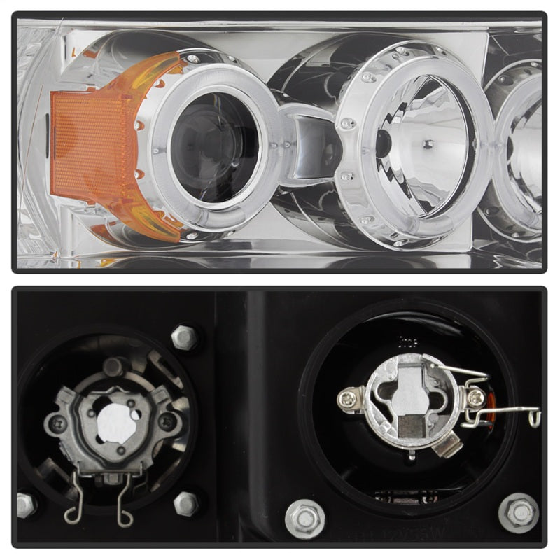 Load image into Gallery viewer, Spyder Dodge Ram 1500 02-05/Ram 2500 03-05 Projector Headlights LED Halo LED Chrm PRO-YD-DR02-HL-C
