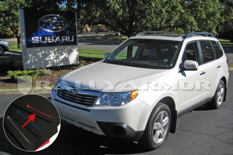 Load image into Gallery viewer, Rally Armor 09-13 Subaru Forester Black UR Mud Flap w/ Red Logo
