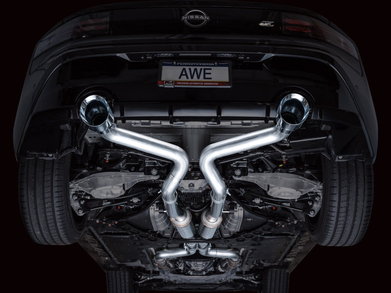 Load image into Gallery viewer, AWE 2023 Nissan Z RZ34 RWD Track Edition Catback Exhaust System w/ Chrome Silver Tips
