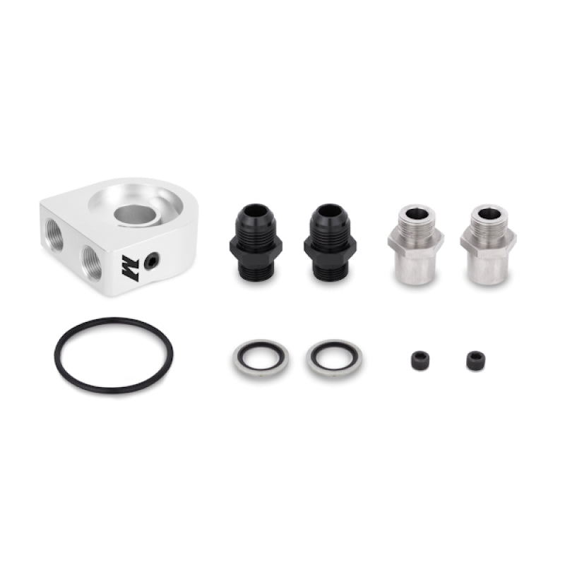 Load image into Gallery viewer, Mishimoto Universal 10 Row Oil Cooler Kit (Metal Braided Lines)
