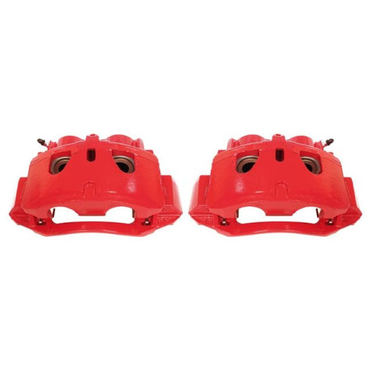 Power Stop 11-19 Chevrolet Silverado 2500 HD Front Red Calipers w/Brackets - Pair