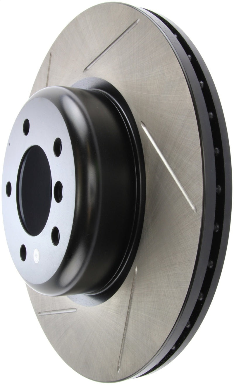 Load image into Gallery viewer, StopTech Power Slot 08-09 BMW 135i Coupe Front Left Slotted Rotor

