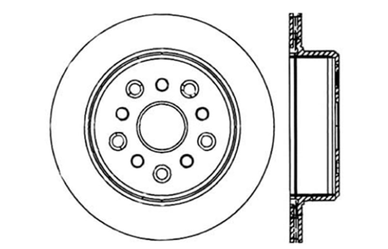 Load image into Gallery viewer, StopTech 5/93-98 Toyota Supra Right Rear Slotted &amp; Drilled Rotor
