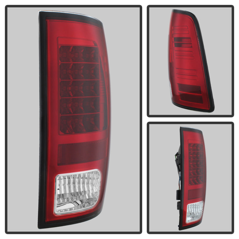 Load image into Gallery viewer, Spyder Dodge Ram 1500 13-14 13-14 LED Tail Lights LED Model only - Red Clear ALT-YD-DRAM13-LED-RC
