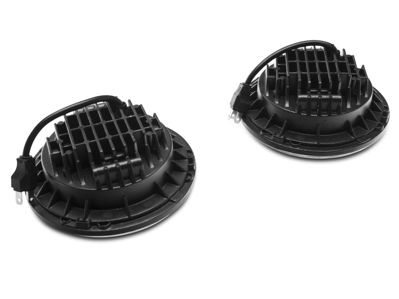 Load image into Gallery viewer, Raxiom 97-18 Jeep Wrangler TJ/JK Axial Series LED Daymaker Headlights- Chrome Housing (Clear Lens)

