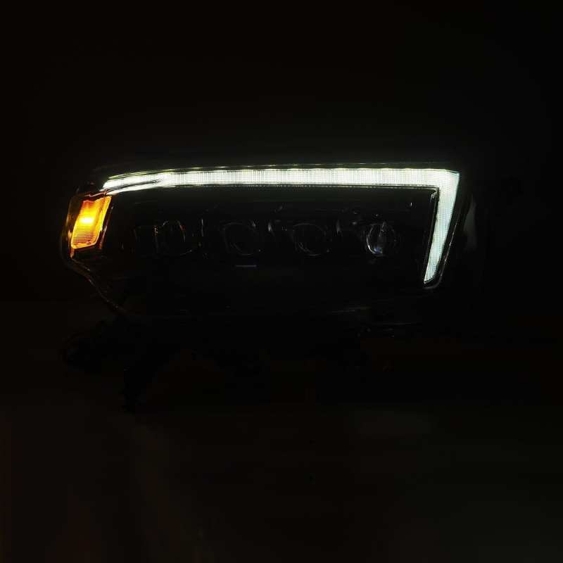 Load image into Gallery viewer, AlphaRex 10-13 Toyota 4Runner NOVA LED Proj Headlights Plank Style Alpha Black w/Seq Signal/DRL
