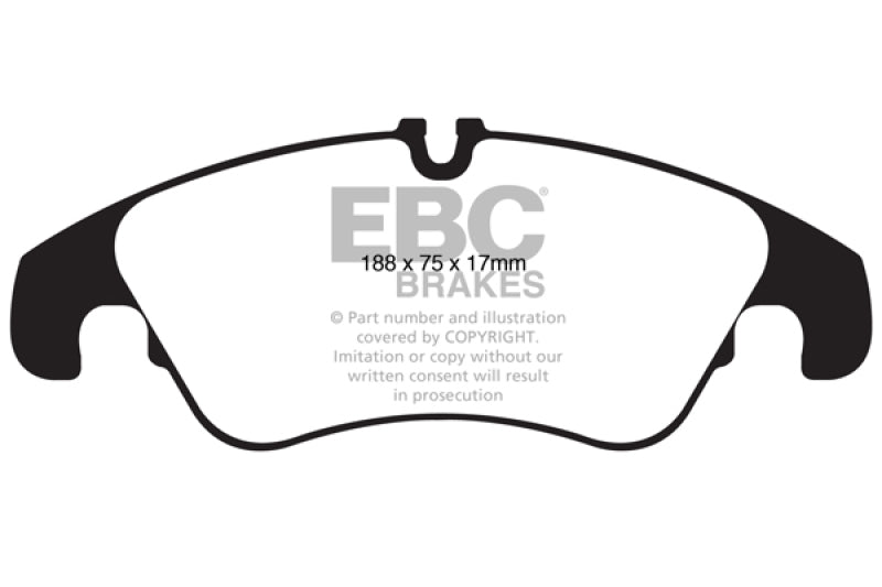 Load image into Gallery viewer, EBC 11 Audi A6 2.0 Turbo Redstuff Front Brake Pads
