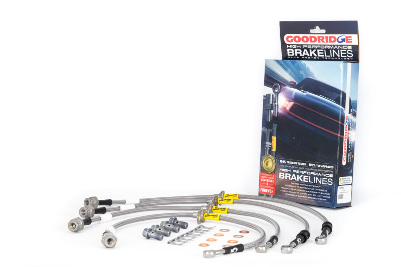 Load image into Gallery viewer, Goodridge 17-18 Honda Civic Si (Si Model Only) SS Brake Line Kit
