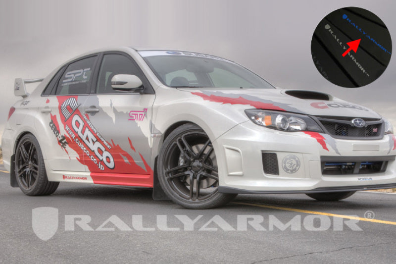 Load image into Gallery viewer, Rally Armor 11-14 Subaru WRX/STI (Sedan Only) Black UR Mud Flap w/ Blue Logo
