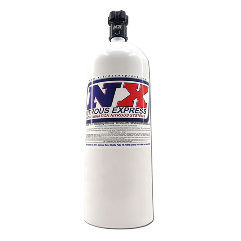 Load image into Gallery viewer, Nitrous Express 15lb Bottle w/Lightning 500 Valve (6.89 Dia x 26.69 Tall) w/ -6 AN Nipple
