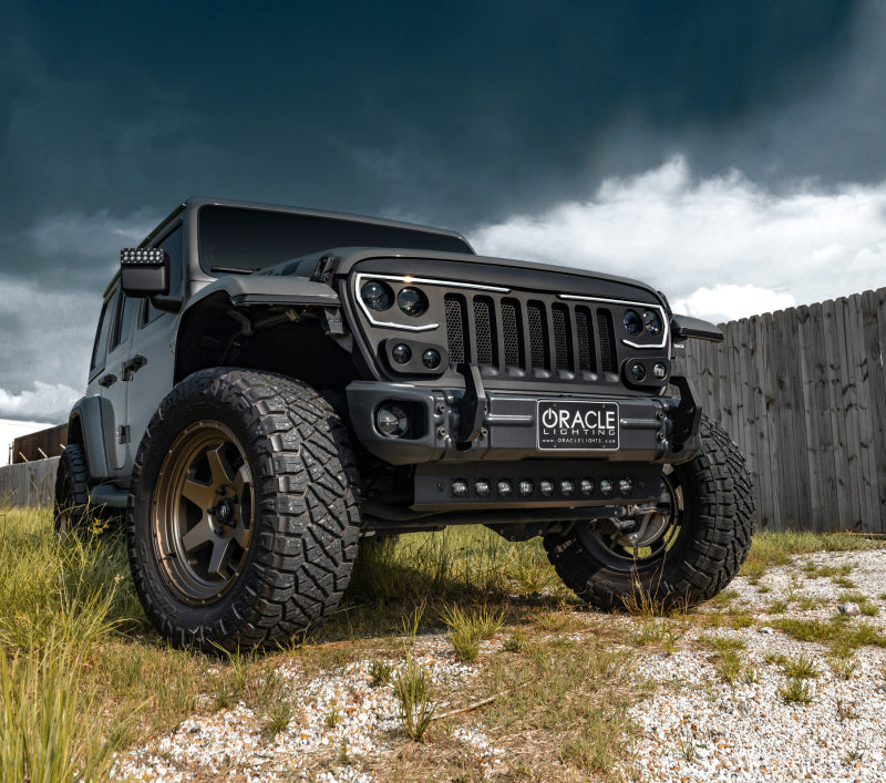Load image into Gallery viewer, ORACLE Lighting 2019+ Jeep Wrangler JL / Gladiator JT Skid Plate w/ Integrated LED Emitters - Clear
