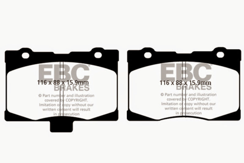 Load image into Gallery viewer, EBC 05-08 Acura RL 3.5 Redstuff Front Brake Pads
