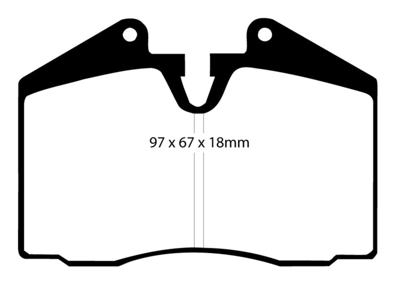Load image into Gallery viewer, EBC 89-95 Ferrari 348 3.4 Redstuff Front/Rear Brake Pads (Axle Set Only)
