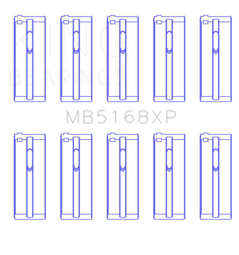 Load image into Gallery viewer, King Honda H22 50mm Journal Crankshaft Main Bearing Set (Size STDX)
