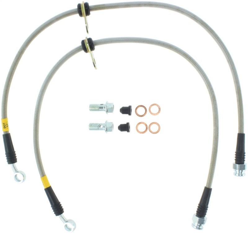 Load image into Gallery viewer, StopTech 02-06 Acura RSX Front SS Brake Lines
