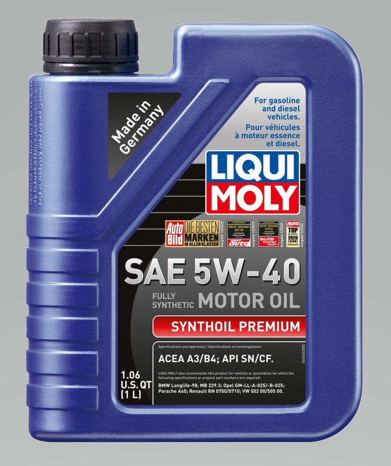 Load image into Gallery viewer, LIQUI MOLY 1L Synthoil Premium Motor Oil SAE 5W40
