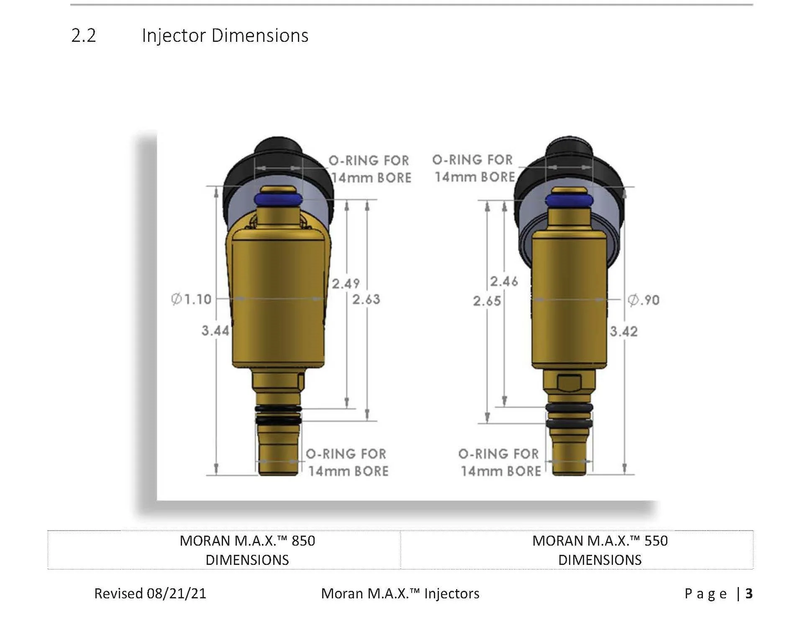 Load image into Gallery viewer, 850 LB/HR 8500cc MORAN M.A.X. SERIES RACING INJECTOR
