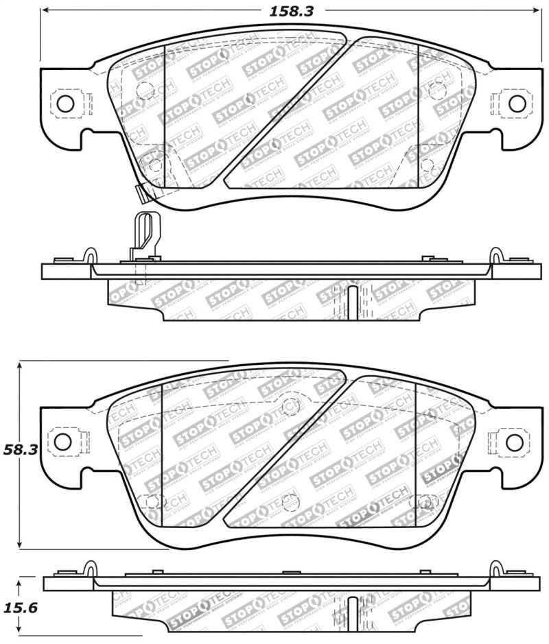 Load image into Gallery viewer, StopTech Performance 07-08 Infiniti G35 2WD Sedan / 08 Infiniti G37 Coupe Front Brake Pads
