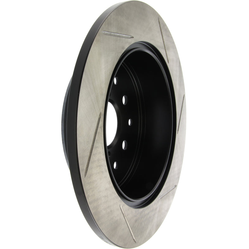Load image into Gallery viewer, StopTech Power Slot 00-05 Lexus IS300 Rear Right SportStop Slotted Rotor

