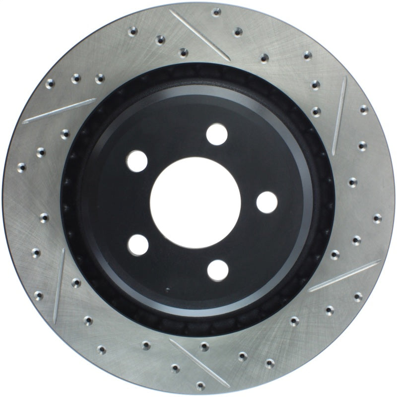 Load image into Gallery viewer, StopTech SportStop 06-09 Chrysler SRT-8 Rear Left Drilled &amp; Slotted Rotor
