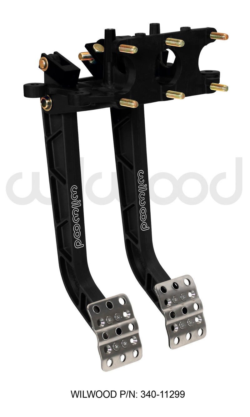 Load image into Gallery viewer, Wilwood Adjustable Dual Pedal - Brake / Clutch - Rev. Swing Mount - 6.25:1
