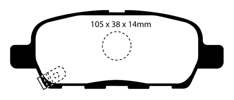 Load image into Gallery viewer, EBC 08-13 Infiniti EX35 3.5 Redstuff Rear Brake Pads
