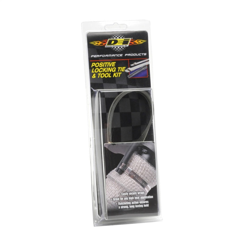 Load image into Gallery viewer, DEI Stainless Steel Positive Locking Tie &amp; Tool Kit - 8in (8 Pack) &amp; 14in (4 Pack)
