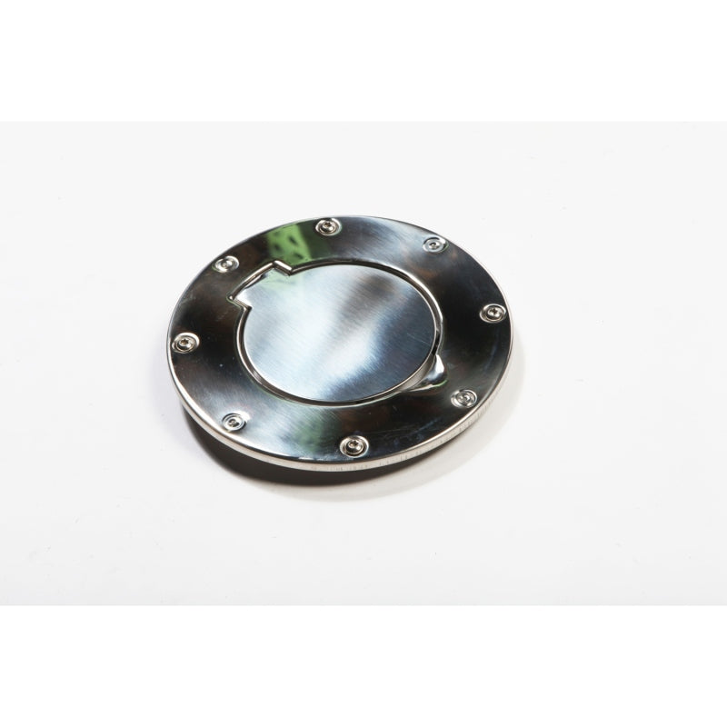Load image into Gallery viewer, Rugged Ridge 97-06 Jeep Wrangler TJ Stainless Steel Non-Locking Gas Cap Door
