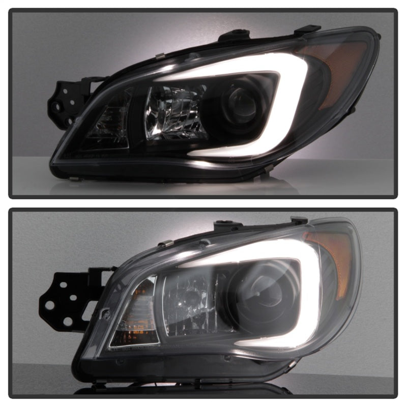 Load image into Gallery viewer, Spyder Subaru WRX 06-07 Projector Headlights - HID Model Only - Black PRO-YD-SWRX06-HID-LBDRL-BK
