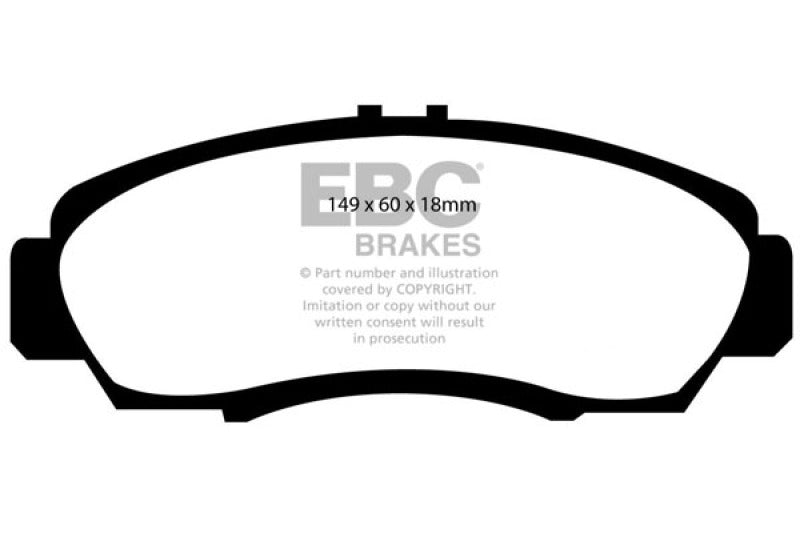 Load image into Gallery viewer, EBC 01-03 Acura CL 3.2 Redstuff Front Brake Pads
