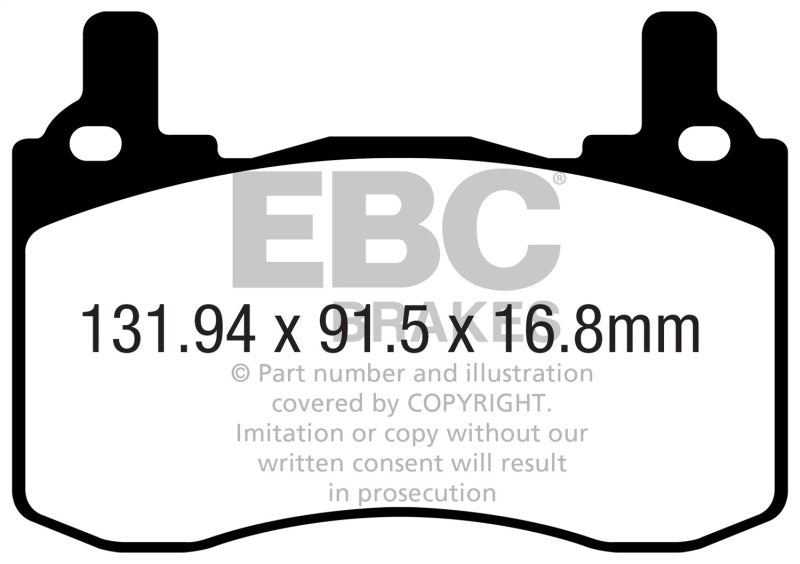 Load image into Gallery viewer, EBC 2017+ Kia Stinger 3.3L Twin Turbo Redstuff Rear Brake Pads
