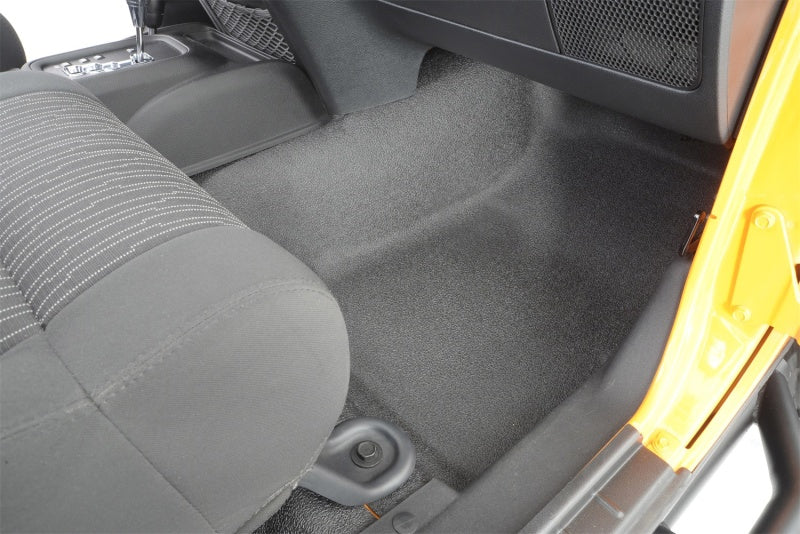 Load image into Gallery viewer, BedRug 07-16 Jeep JK Unlimited 4Dr Front 4pc BedTred Floor Kit (Incl Heat Shields)
