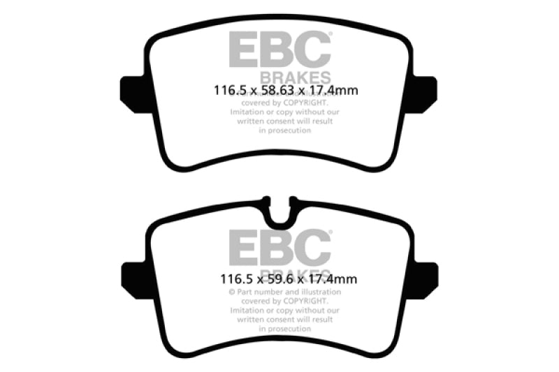 Load image into Gallery viewer, EBC 11 Audi A6 2.0 Turbo Redstuff Rear Brake Pads
