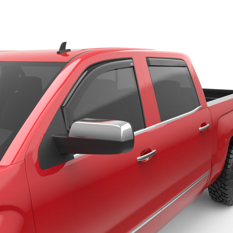 Load image into Gallery viewer, EGR 14+ Chev Silverado/GMC Sierra Crw Cab In-Channel Window Visors - Set of 4 - Matte (571775)
