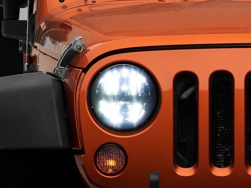 Load image into Gallery viewer, Raxiom 97-18 Jeep Wrangler TJ/JK Axial Series LED Headlights- Black Housing (Clear Lens)

