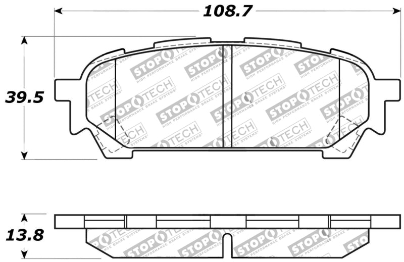 Load image into Gallery viewer, StopTech Performance 03-05 WRX Rear Brake Pads
