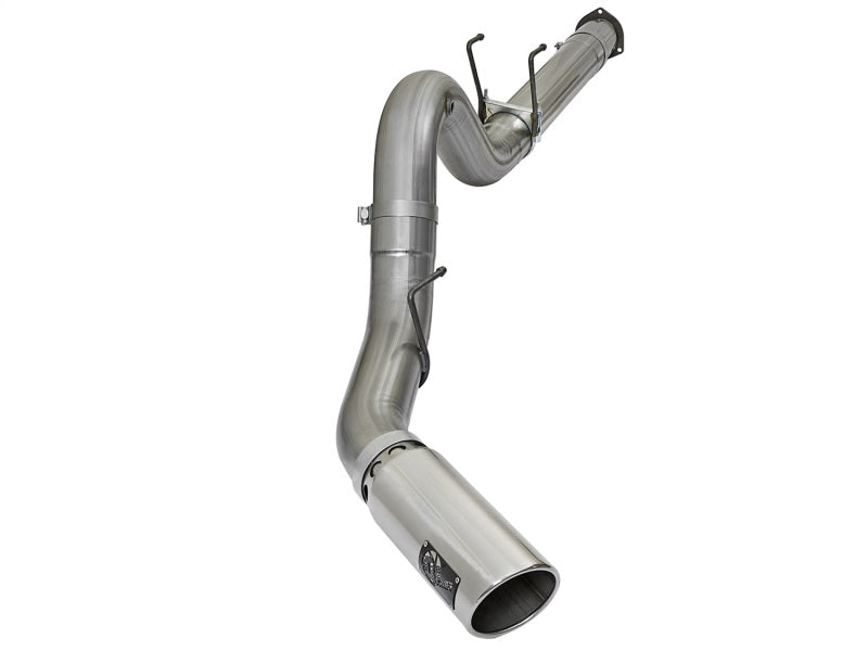 Load image into Gallery viewer, aFe LARGE BORE HD 5in 409-SS DPF-Back Exhaust w/Polished Tip 2017 Ford Diesel Trucks V8 6.7L (td)
