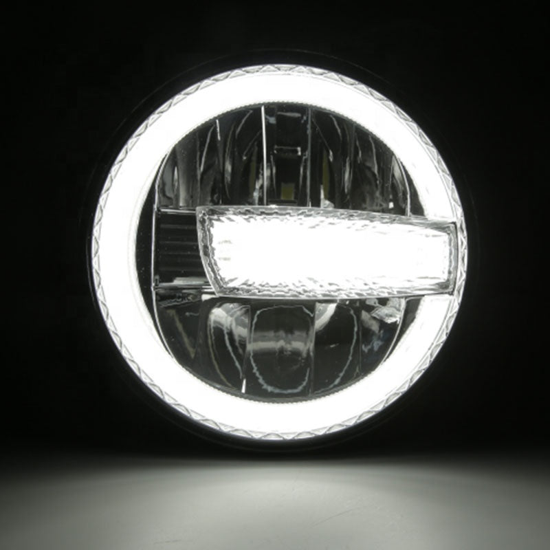 Load image into Gallery viewer, Raxiom 97-18 Jeep Wrangler TJ/JK 7-Inch LED Headlights w/ Halos- Black Housing (Clear Lens)
