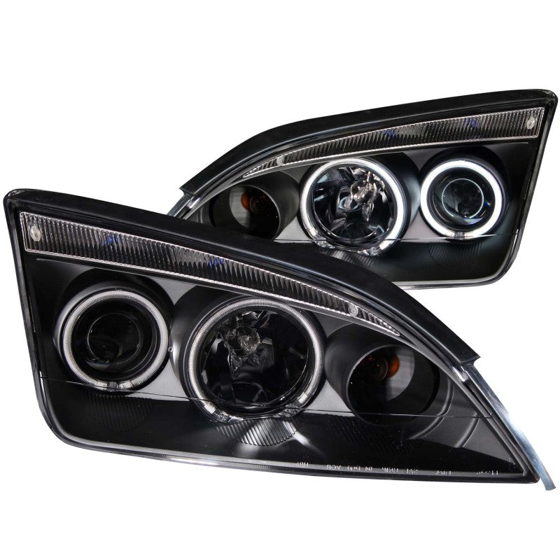 Load image into Gallery viewer, ANZO 2005-2007 Ford Focus Projector Headlights w/ Halo Black
